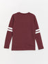 LC Waikiki Crew Neck Printed Long Sleeve Boy T-shirt